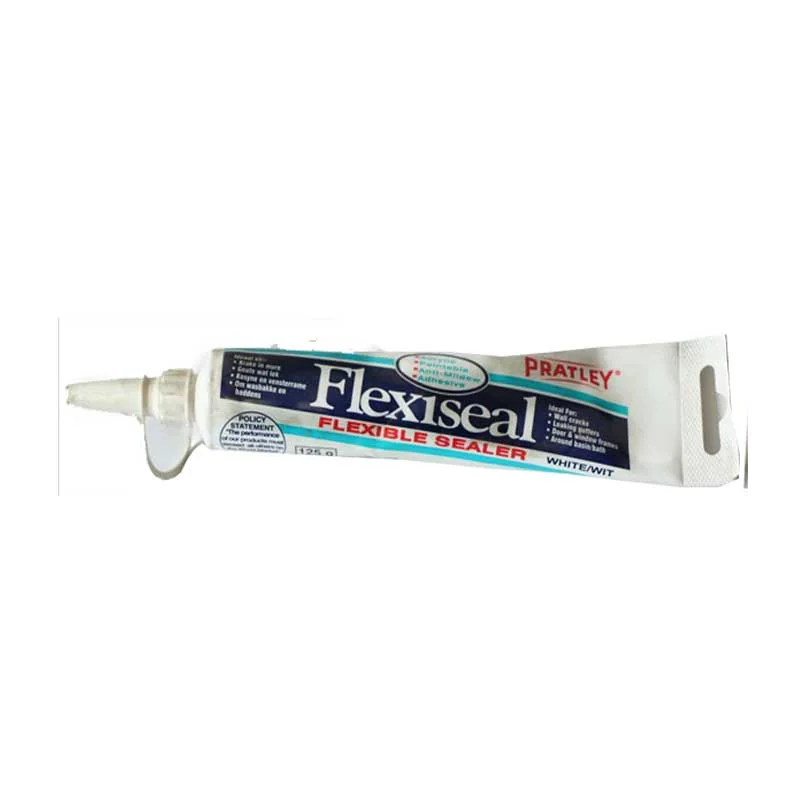 A10289.webp SEALANT FLEXISEAL PRATLEY 125GM TUBE CARDED WHITE - Image 1