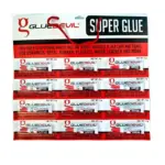 ADHESIVE SUPERGLUE CARD OF 12 X 3GR GLUE DEVIL