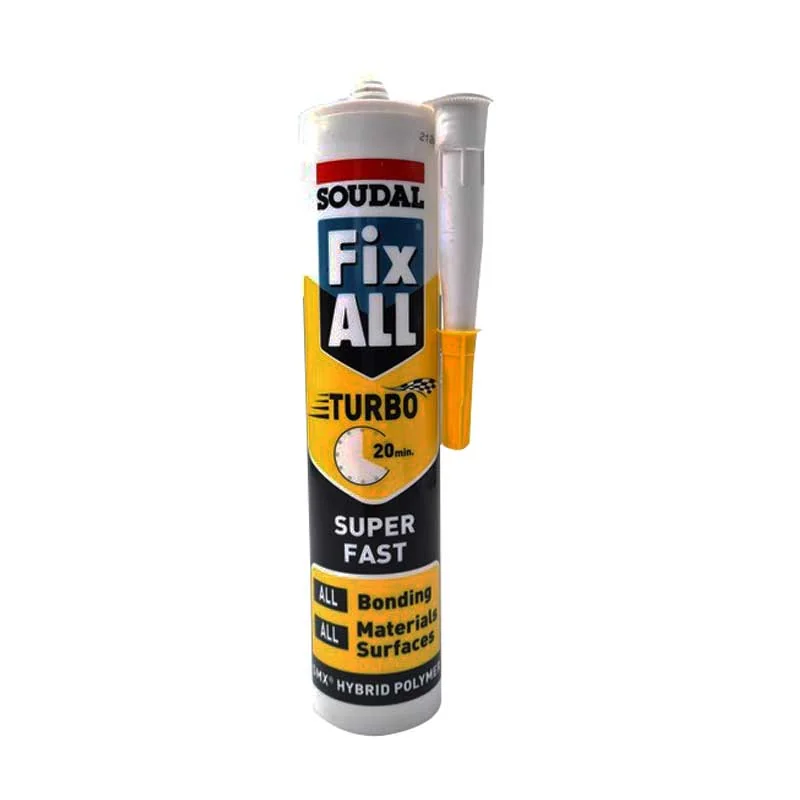 A10818.webp ADHESIVE FIX ALL TURBO WHITE 290ML WHITE SOUDAL - Image 1