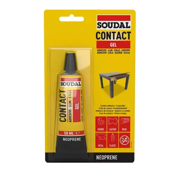 ADHESIVE CONTACT GEL BLISTER 50ML SOUDAL