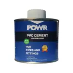 ADHESIVE PVC PIPE CEMENT LP 500ML C/W BRUSH POWR