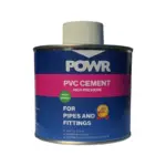 ADHESIVE PVC PIPE CEMENT HP 500ML C/W BRUSH POWR