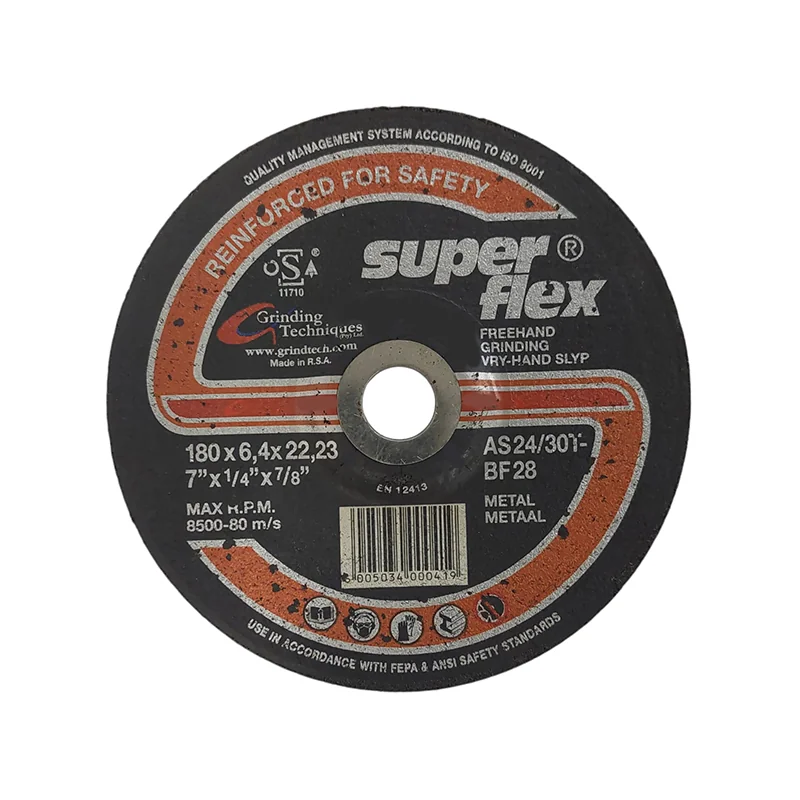 A20014.webp ABRASIVE DISC GRINDING STEEL S/FLEX 180MM*6.4MM*22.2MM - Image 1