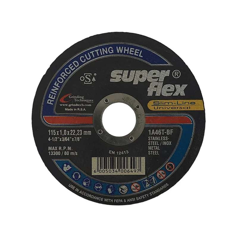 A20031.webp ABRASIVE DISC CUTTING STEEL SLIMLINE S/FLEX 115X1.0X22.2 - Image 1