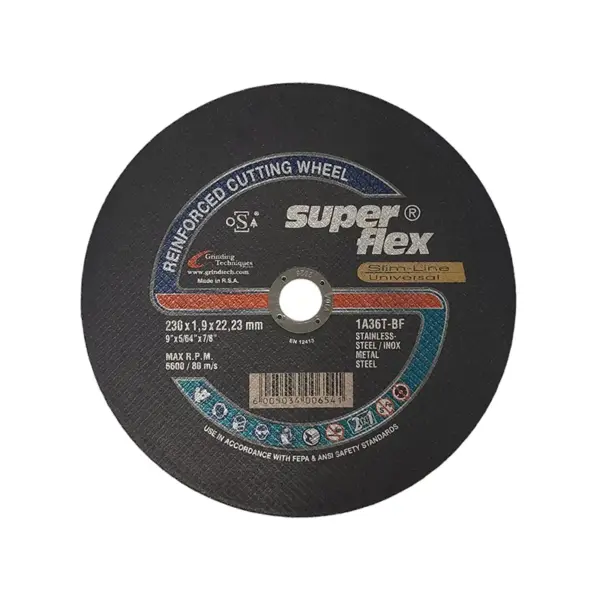 ABRASIVE DISC CUTTING STEEL SLIMLINE S/FLEX 230X1.9X22.2
