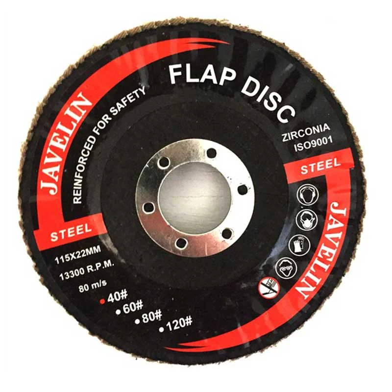 A20250.webp ABRASIVE FLAP DISC INDUSTRIAL 115MMX 40# RIGGER - Image 1