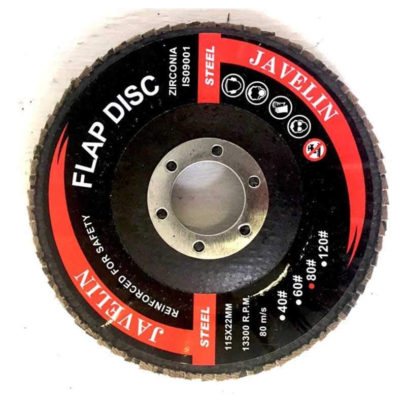 A20252.webp ABRASIVE FLAP DISC INDUSTRIAL 115MMX 80# RIGGER - Image 1