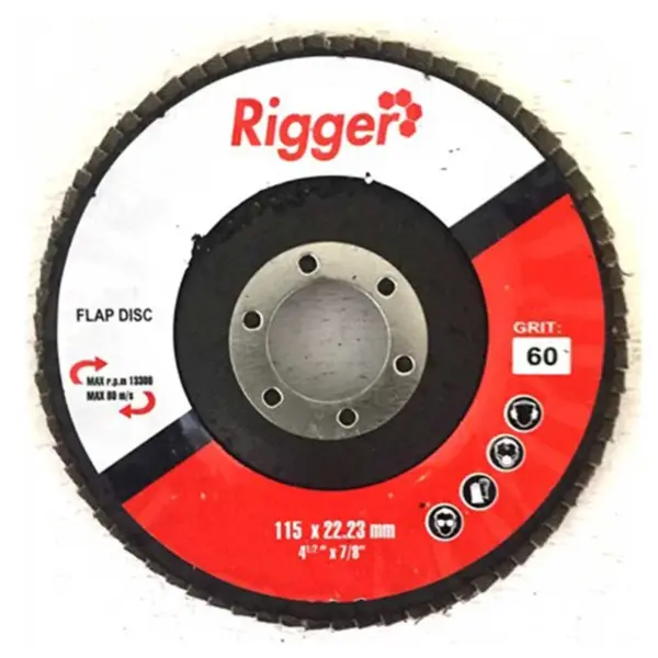 ABRASIVE FLAP DISC DIY 115MMX 60# JAV-FDB