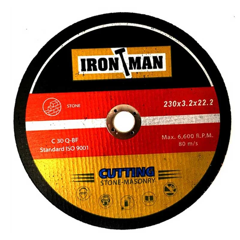 A20260.webp ABRASIVE DISC CUTTING STONE IRONMAN 230X3X22.2 - Image 1