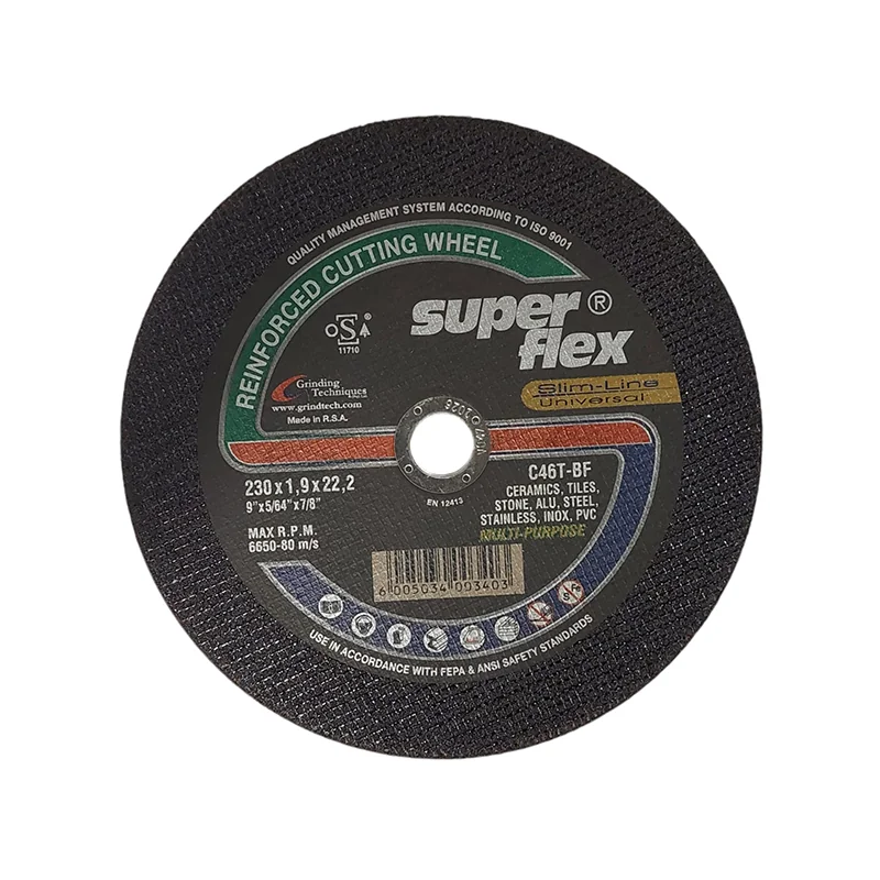 A21646.webp ABRASIVE DISC CUTTING MULTI-PRP S/FLEX 230X1.9X22.2 - Image 1