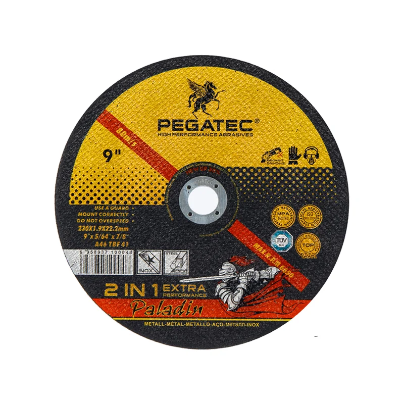 A21654.webp ABRASIVE DISC CUTTING STEEL P/TEC 230*1.9*22.2MM ISO9001 - Image 1