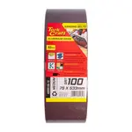 SANDING BELT 75 X 533MM 100GRIT 10/PACK