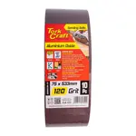 SANDING BELT 75 X 533MM 120GRIT 10/PACK