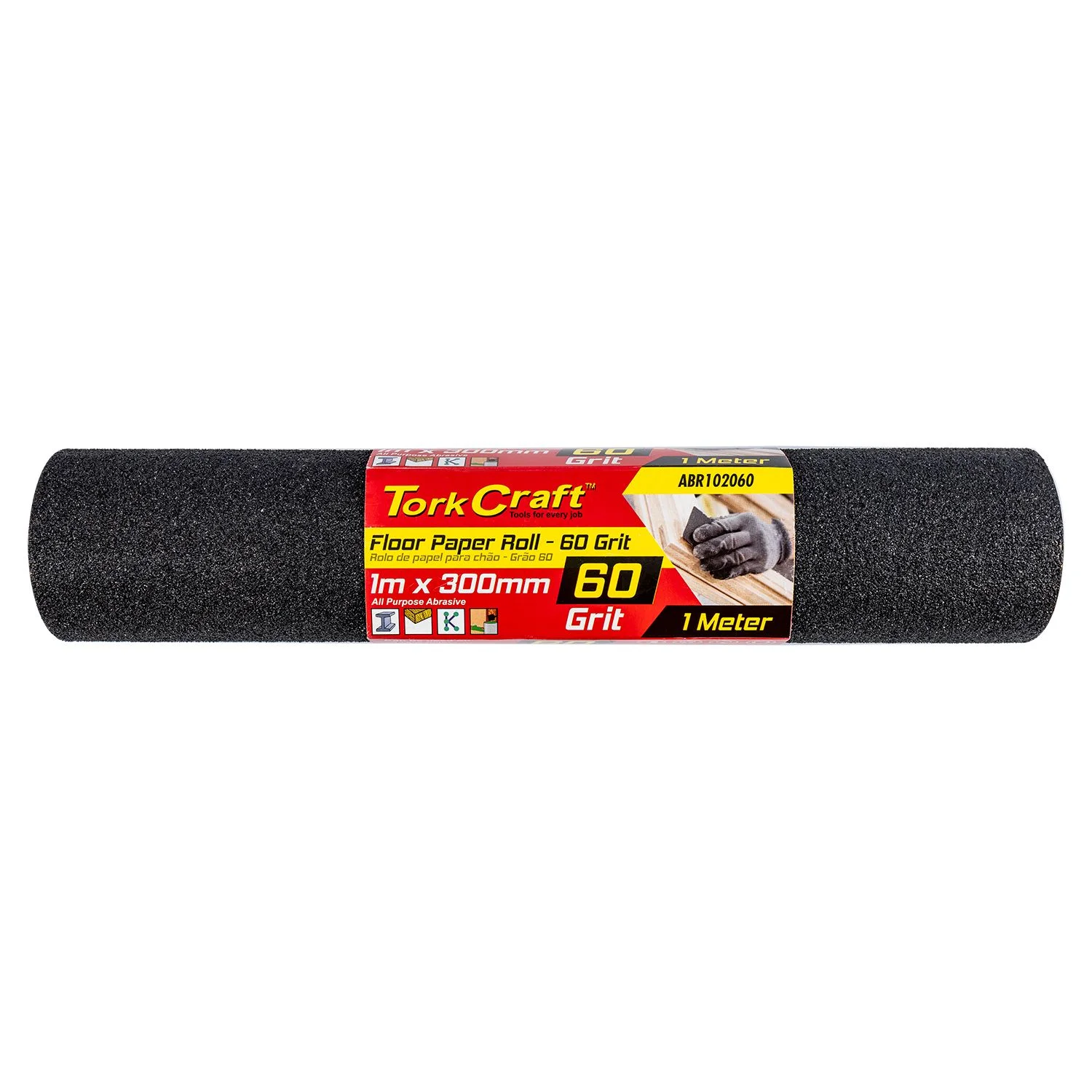 ABR102060.webp FLOOR PAPER ROLL 300MM X 1M 60 GRIT - Image 1