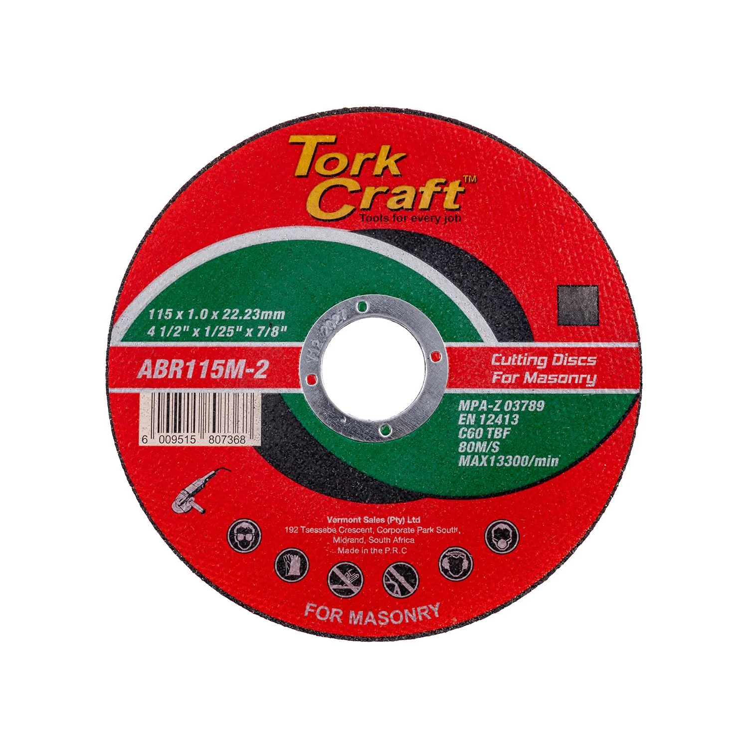 ABR115M-2.webp CUTTING DISC MASONRY 115 X 1.0 X 22.22MM - Image 1