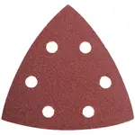 SANDING TRIANGLE SHEET 60GRIT 94X94X94MM 5/PACK W/HOLES HOOK and LOOP
