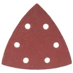 SANDING TRIANGLE SHEET 80GRIT 94X94X94MM 5/PACK W/HOLES HOOK and LOOP