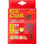 SANDING DISC 115MM 40 GRIT WITH HOLES 10/PK HOOK AND LOOP - Image 2