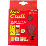 SANDING DISC 115MM 60 GRIT WITH HOLES 10/PK HOOK AND LOOP - Image 2