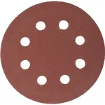 SANDING DISC 115MM 120 GRIT WITH HOLES 10/PK HOOK AND LOOP