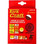 SANDING DISC 115MM 180 GRIT WITH HOLES 10/PK HOOK AND LOOP - Image 2