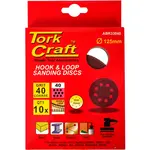SANDING DISC 125MM 40 GRIT WITH HOLES 10/PK HOOK AND LOOP - Image 2