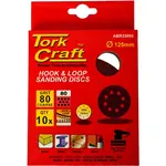 SANDING DISC 125MM 80 GRIT WITH HOLES 10/PK HOOK AND LOOP - Image 2