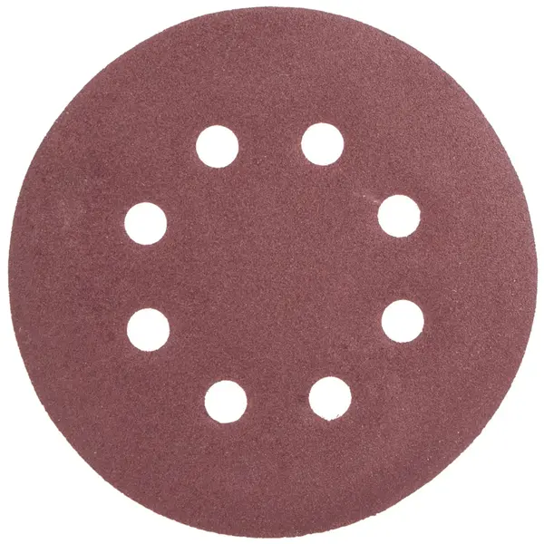 SANDING DISC 125MM 180 GRIT WITH HOLES 10/PK HOOK AND LOOP