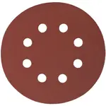 SANDING DISC 125MM 240 GRIT WITH HOLES 10/PK HOOK AND LOOP