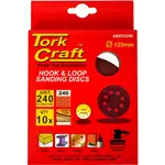 SANDING DISC 125MM 240 GRIT WITH HOLES 10/PK HOOK AND LOOP - Image 2