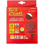 SANDING DISC 150MM 40 GRIT WITH HOLES 10/PK HOOK AND LOOP - Image 2
