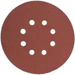SANDING DISC 150MM 80 GRIT WITH HOLES 10/PK HOOK AND LOOP