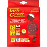 SANDING DISC 150MM 80 GRIT WITH HOLES 10/PK HOOK AND LOOP - Image 2