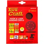 SANDING DISC 150MM 240 GRIT WITH HOLES 10/PK HOOK AND LOOP - Image 2