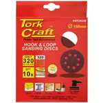 SANDING DISC 150MM 320 GRIT WITH HOLES 10/PK HOOK AND LOOP - Image 2