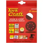 SANDING DISC 150MM 400 GRIT WITH HOLES 10/PK HOOK AND LOOP - Image 2