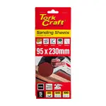 SANDING SHEET ORB 95 X 230MM 80GR HOOK AND LOOP NO HOLES 5/PK