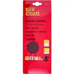SANDING SHEET ORB 95 X 230MM 50GR PLAIN WITH 8 HOLES 5/PK - Image 2