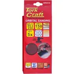 SANDING SHEET ORB 95 X 230MM 150GR PLAIN WITH 8 HOLES 5/PK - Image 2