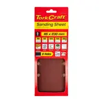 SANDING SHEET ORB 95 X 230MM 180GR PLAIN WITH 8 HOLES 5/PK