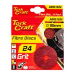 FIBRE DISC 115MM 24 GRIT 5 PACK