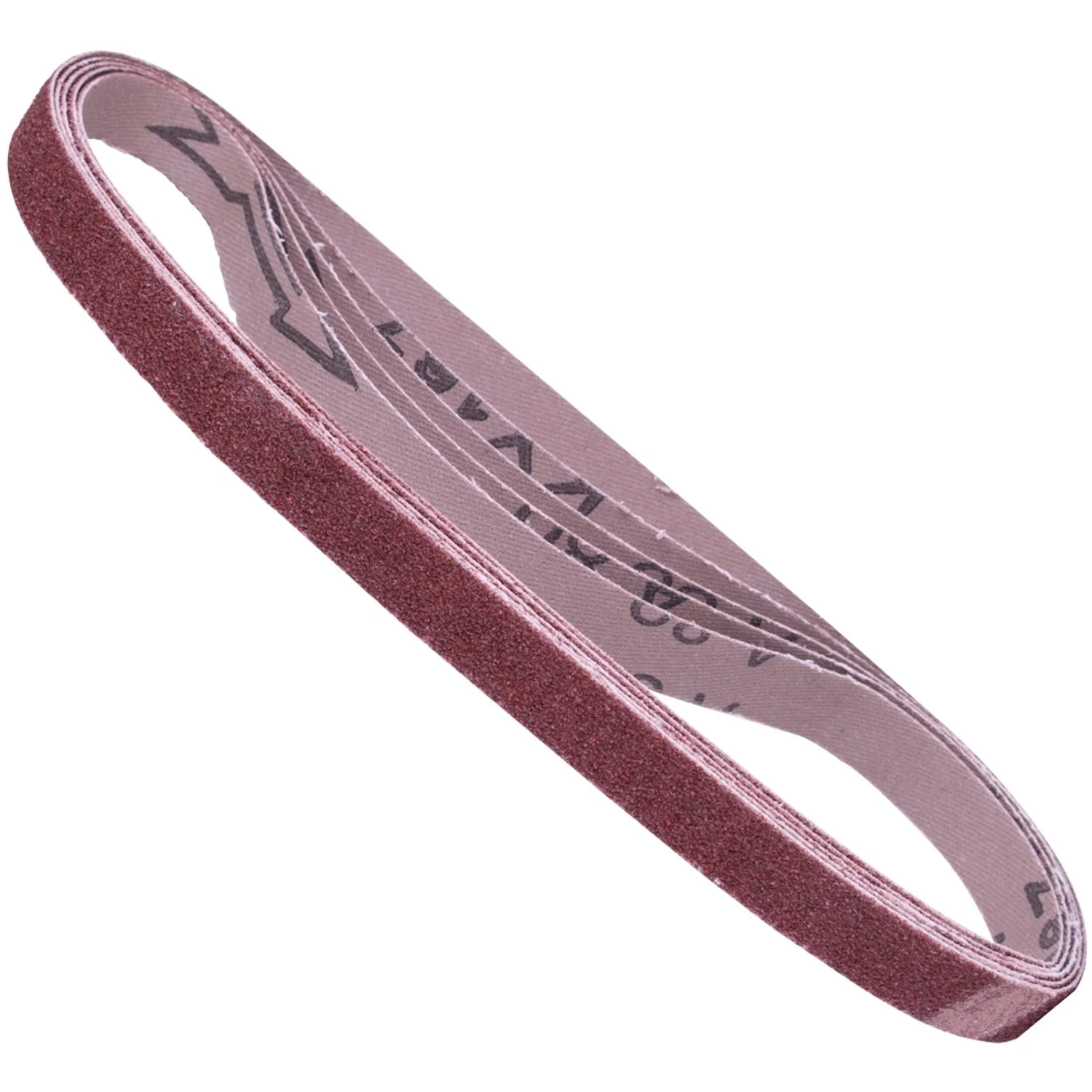 ABR91080.webp POWERFILE SANDING BELT 13 X 457MM 80 GRIT 5/PK - Image 1