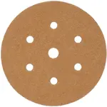 GOLD DISC (50 PIECES) 40 GRIT 150MM X 6+1 HOLES HOOK AND LOOP