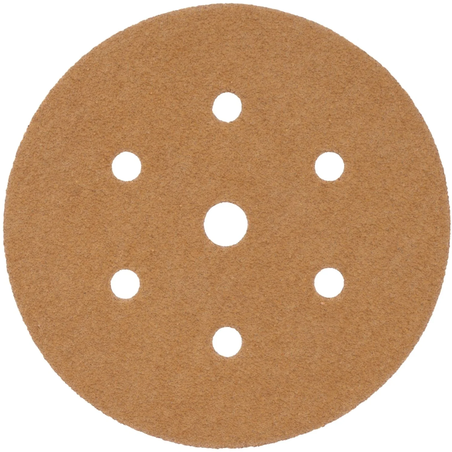 ABR94060.webp GOLD DISC (50 PIECES) 60 GRIT 150MM X 6+1 HOLES HOOK AND LOOP - Image 1