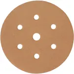 GOLD DISC (50 PIECES) 320 GRIT 150MM X 6+1 HOLES HOOK AND LOOP