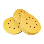 GOLD DISC (50 PIECES) 40 GRIT 125MM WITHOUT HOLE HOOK AND LOOP - Image 2