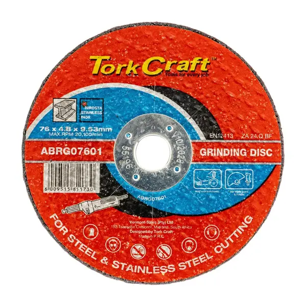 ABRASIVE GRINDING WHEEL FOR STEEL 76 X 4.8 X 9.53