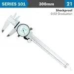 DIAL CALIPER 300MM 0.04MM ACC. 0.02MM GRAD. S/STEEL SHOCKPROOF