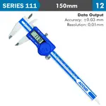 DIG. CALIPER 150MM 0.03MM ACC. S/STEEL 0.01MM RES.