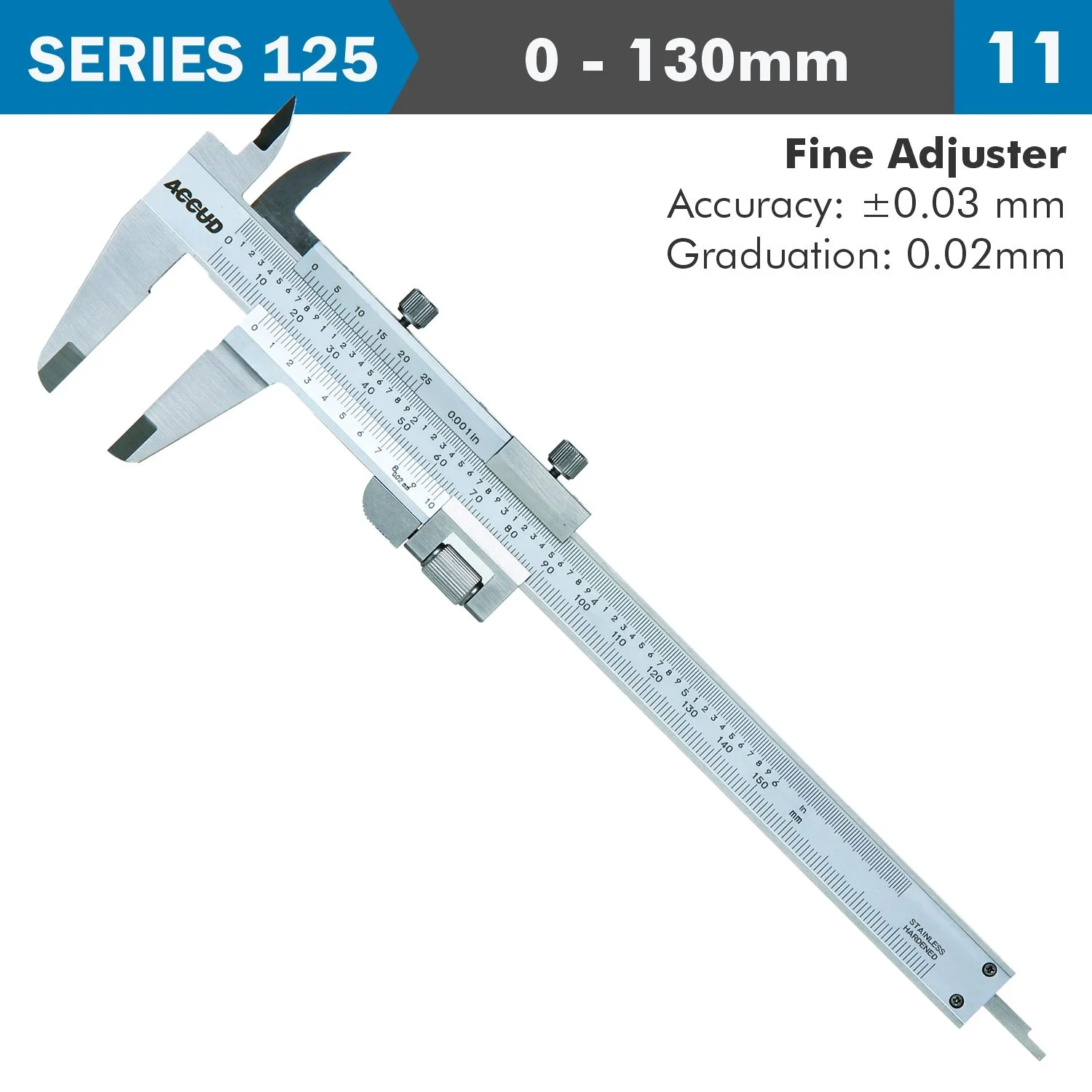 AC125-005-11.webp VERNIER CALIPER 0-130MM - Image 1